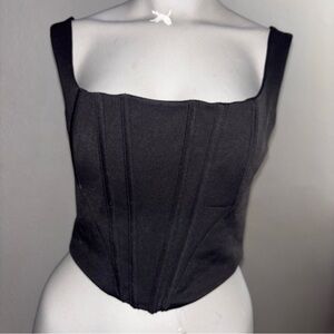 Windsor Black Crop Top